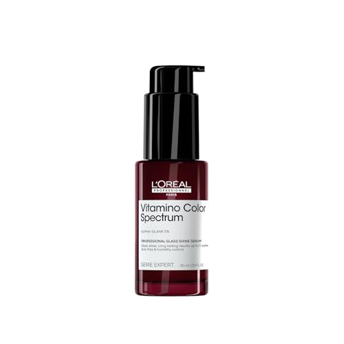 L’Oréal Professionnel Vitamino Color Spectrum Glass shine serum for all colored hair 30 ml | A patented leave in serum for colored hair that delivers instant glass shine & lasting results.