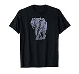 Walking Elephant - Blue Denim Colorway T-Shirt