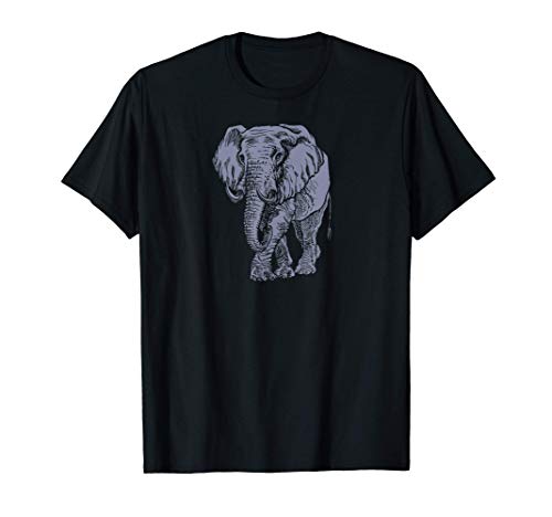 Walking Elephant - Blue Denim Colorway T-Shirt