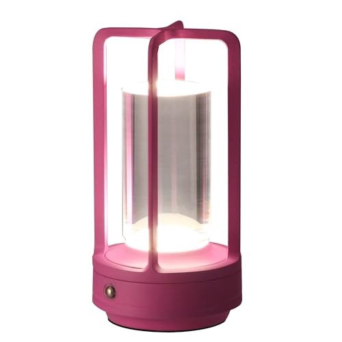 Portable Metal Table Lamp, Cordless Table Lamp...