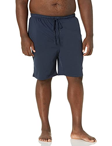 Image of Amazon Essentials Men's 9 inch Knit Pajama Shorts with Elastic Waist and Drawstring, Loungewear (Available in Big & Tall)