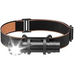 TONEOF Mini Flashlight Headlamp Rechargeable,4000mAh Magnetic High Lumens LED EDC Tactical Flashlight,Aluminum Waterproof Head Lamp with Band for Camping,Emergency,Hiking,Keychain,Pocket