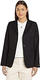 Tommy Hilfiger Women's SMD CORE Regular SB Blazer WW0WW39977 Sports Jackets, Black, 42