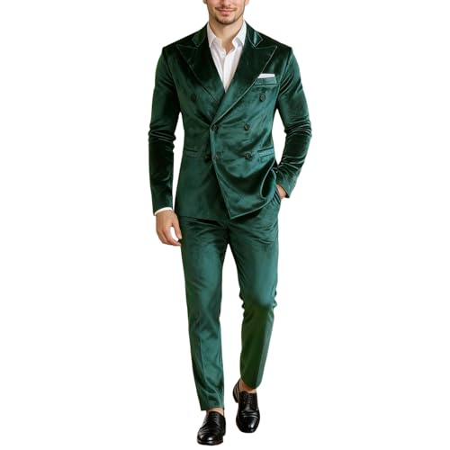 Costume de mariage en velours pour homme chic au Nouvel An