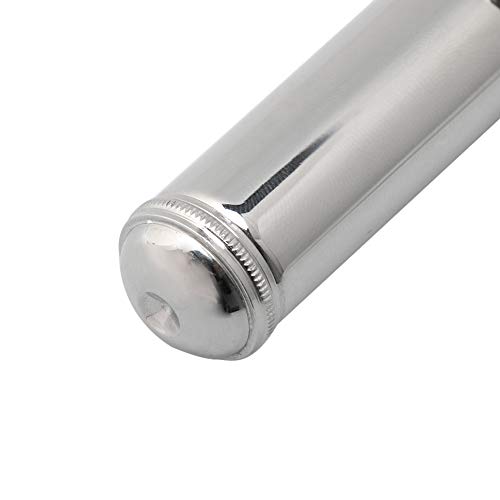 Bqlzr 22.6Cm Length Metal Flute Head Joint Headjoint Mouthpiece Replacement Woodwind Instrument Accessories Silver #TOP4