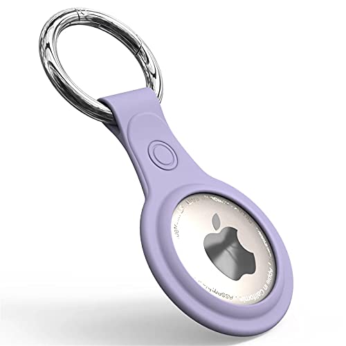 Funda De Soporte para AirTags Funda De Silicona Ultraligera para AirTags Localizador Bluetooth con Llavero Rastreador Portátil para Apple Airtag Case 2021 Cover
