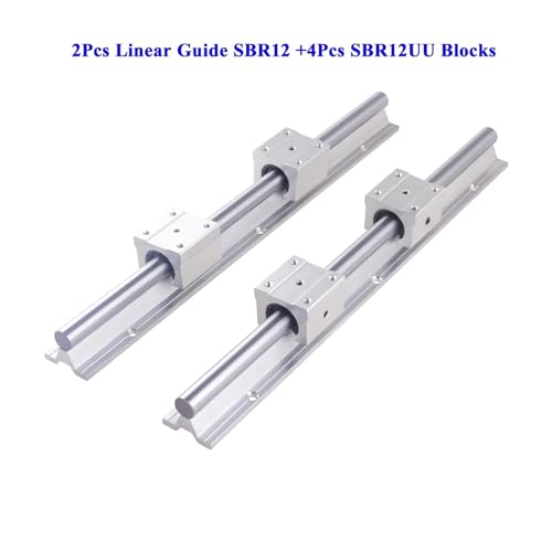 Guías lineales SBR12 de 500 mm que eliminan la vibración mecánica en grabado CNC y 3D 3