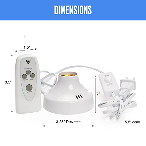 Ozone-Free Ultraviolet Germicidal Light Sanitizer UVC Lamp 25 W E26/E27 with Stand and Remote Control - Image 3