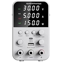 Adjustable DC Power Supply 30V 10A 60V 5A Lab Power Source Stabilized Power Supply Voltage Regulator Switch 110-220V Color BPS 30V 5A-W