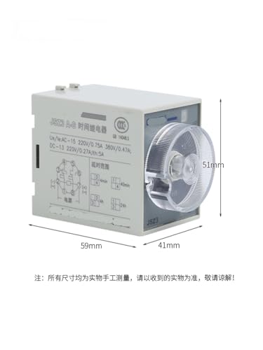 Relé de tiempo JSZ3A-A BCDF soluciona cortes bruscos de energía 220V 2