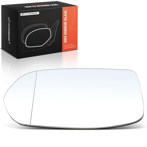 A-Premium Left Driver Side Non-Heated Mirror Glass with Backing Plate