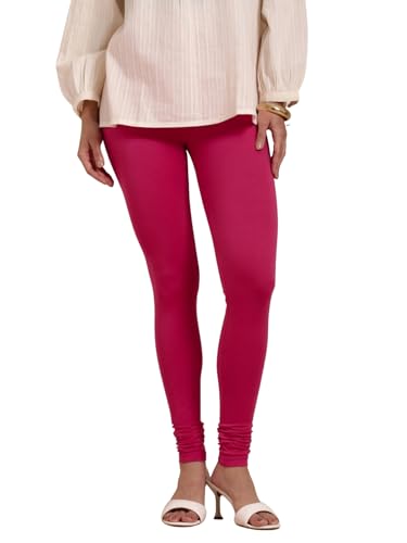 Image of TWIN BIRDS Tailored Cut and Classic Fit Super Stretchable Elastane Fabric Churidar Leggings for Women