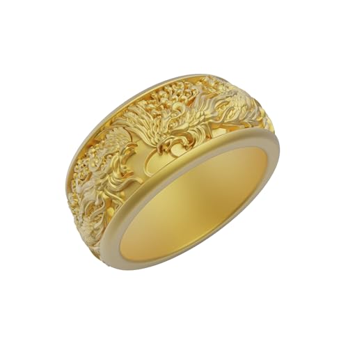Japanese Dragon Silver Men Band Ring, Men Wedding Band Ring, Handmade Jewelry, Engraved Rings, Mens Rings, Dragon Gift Rings3