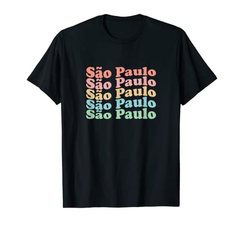 Vintage 70's Brasil Hippie City - Retro São Paulo Camiseta