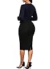 Runwind Women's Pencil Dress Wrap Business Dress f... #2