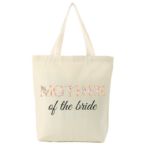 Bolso Tote de Lona para Día de Boda miniatura 1