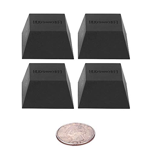 Hudson Hi-Fi Lot de 4 pieds isolants en silicone - Capacité : 68 kg Cover