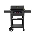 Current Model G+ Dual Zone Electric Grill, Smart Electric Outdoor Grill with 200°F to 700°F Range for Searing & Roasting, Independent Heat Zones, Apartment-Friendly & Weather-Resistant, Eclipse