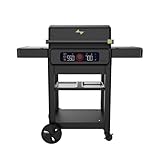 Current Model G+ Dual Zone Electric Grill, Smart Electric Outdoor Grill with 200-700°F Range for Searing & Roasting, Independent Heat Zones, Apartment-Friendly & Weather-Resistant, Eclipse