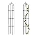 GoMDSA Torre da giardino obelisco a traliccio, giardinaggio arrampicata telaio supporto per piante arco in vaso per piante da interno leggero torre 150 cm