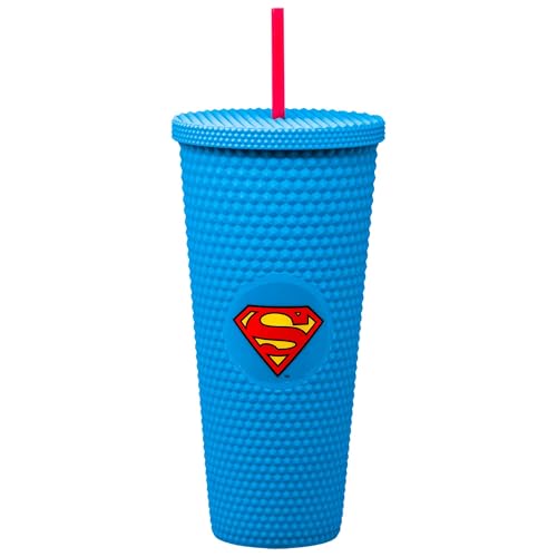 Image of Spoontiques Superman 32oz Acrylic Studded Travel Cup