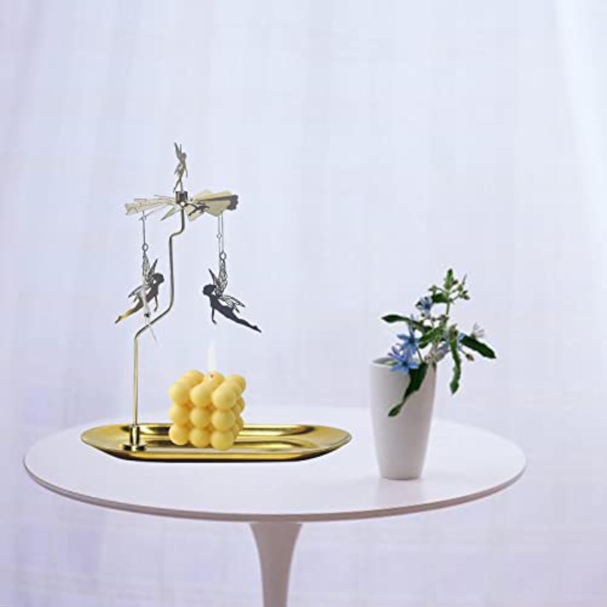 MYADDICTION Rotary Spinning Tea Light Candle Holder