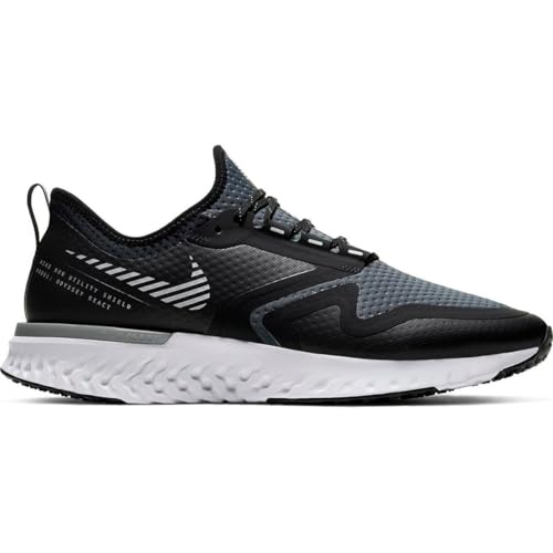 Nike Odyssey React 2 Shield, Zapatillas De Running Hombre, Black Metallic Silver Cool Grey, 44 Eu