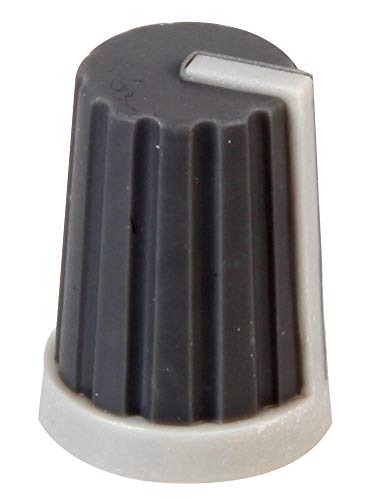 Multicomp CR- mS-5 - Pomo de tacto suave con eje estriado, color gris y gris