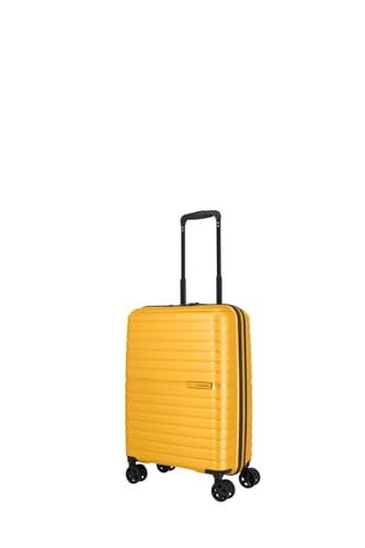 Travelite 4-Rad Handgepäck Koffer klein 36 Liter, Gepäck Serie TRIENT: Hartschalen Trolley erfüllt IATA-Bordgepäckmaß, 55 cm