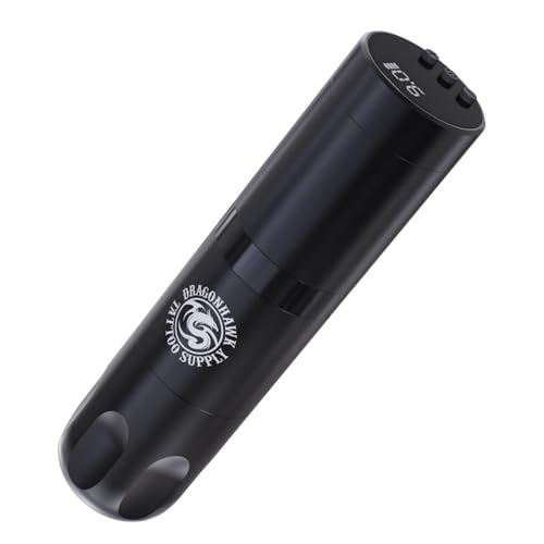 Dragonhawk Cordless Tattoo Gun, Rotary Tattoo Pen Machine, Power by Mcore-A1 Motor for Beginners