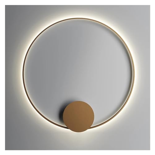 Luxury Round Diameter 80 Gold Wall Lamp Living Room Porch Bedroom Bedside Background Wall Art Decorative Wall Lamp