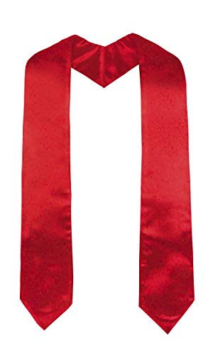 GraduatePro Banda de Graduación Estola Coro Priest para Unicersidad Maestro Doctoral 152.5cm Largo Rojo Cover