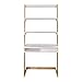 American Trails Freestanding Ladder Desk With Drawer, Natural Maple/White