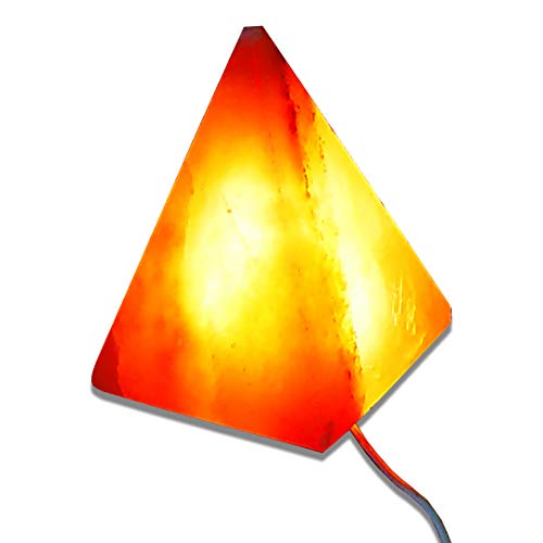 Salt Lamp Pyramid Pink LED Himalayan Rare Unique Salt Lamp Included U...