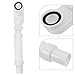 DRESSOOS 2pcs Flexible Bath Drain Kit Plastic Drainage Pipe Connector for Bathtub Prevents Unpleasant Smells Easy Installation Design for Residential Use