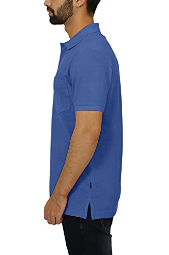 Image of Celsius Men's Half Sleeve Classic Solid Pique Polo with Pocket