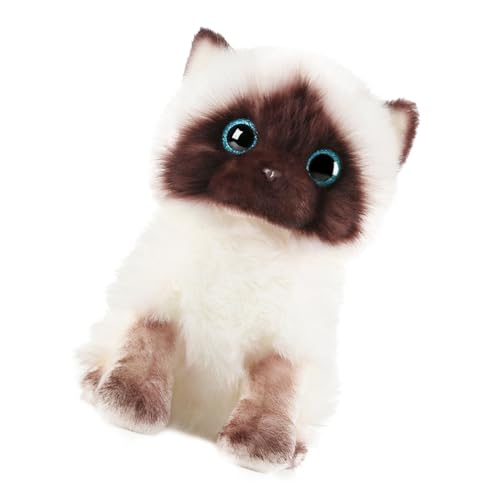 Mikikit peluche chaton réaliste aux finitions haut de gamme pour lit