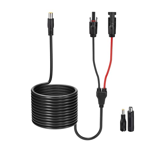 ELFCULB Solar to DC 8mm Male Charging Cable 14AWG 20FT for Power Stations