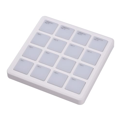 MIDI Contrôleur PAD 16 Velocity Sensitive RGB Backlight Pads MIDI Clavier Beat Machine BT Connexion Portable MIDI PAD DJ Arrangement de Musique Contrôleur de...