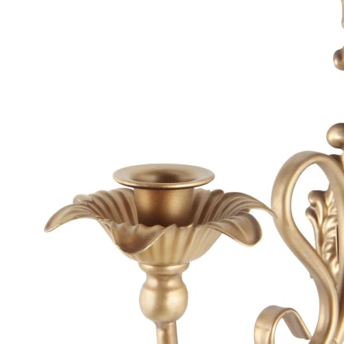 Image of CC wonderland zone Gothic Wall Sconce,Rustic Vintage Gold Wall Candle Holders,Gold Wall Decorations,Set of 2