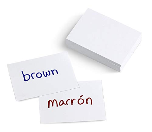Hygloss Products Ultra White Blank Flash Cards - Great Study Tool - Multitude of Uses - 2 x 3 - 100 Cards