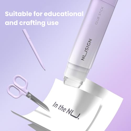 image for loham 4 Pack - Aesthetic Glue Stick, All Purpose White Glue Sticks, Wa