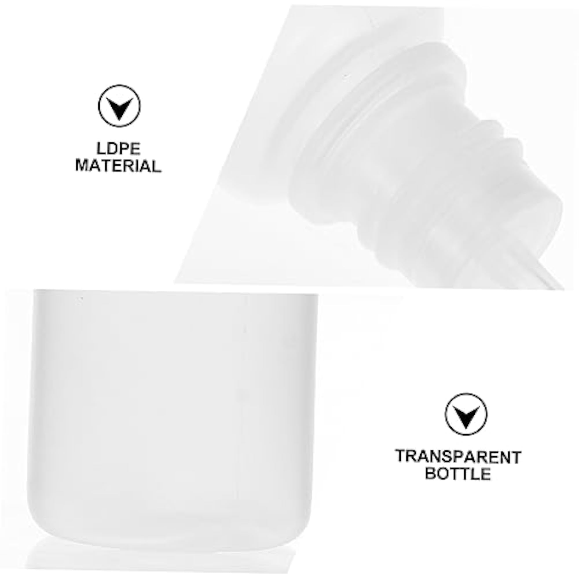 20pcs Plastic Eye Dropper Bottles Refillable Containers