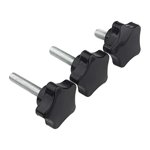 Dreneco Star Head Thumb Screws Bolts Star Grip Knobs Mechanical Torx Handle Screws (M10×20mm,5 pcs) Cover