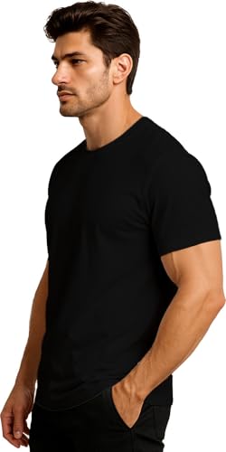 Image of JUARI BE A GENTLEMAN Men's Polycotton Printed T-Shirt | Stylish Round Neck Half Sleeve Casual Tee for Men | Comfortable & Breathable T-Shirt for Office, Travel, Gym & Outdoor Use Pack of 2
