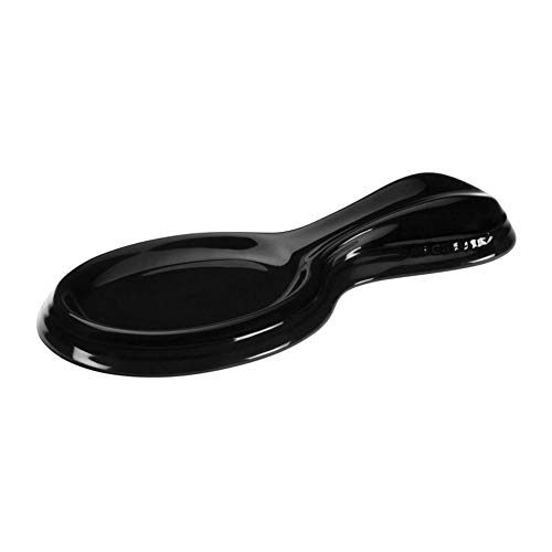 Le Creuset Stoneware 10-Inch Spoon Rest, Black