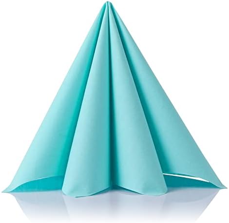 MORGIANA Airlaid Napkins Paper, Disposable Napkins Linen Feel, Cloth-Like Decoration Serviettes, Eco Napkins for Wedding, Party, Birthday, Dinner Christmas, 40 x 40cm, Pack of 50 (White and Gold)