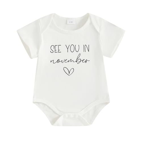 Image of woshilaocai Baby Announcement Bodysuit Pregnancy Reveal for Family | Pregnancy Reveal Ideas&New Baby Surprise for Grandparents, Husband, Aunt, Uncle, Gender Natural Romper, Funny Announcement