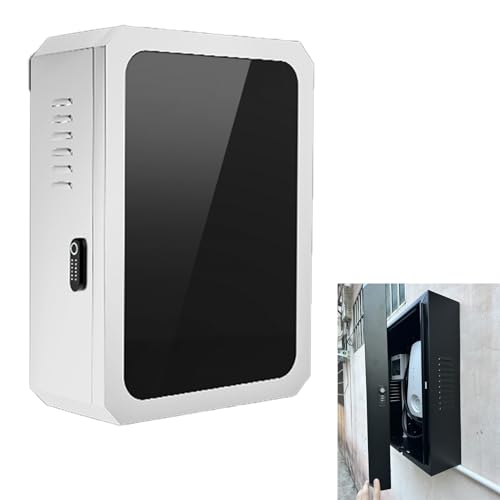 UrbanUp Borne de Recharge Borne de Recharge pour Véhicules Électriques Améliorée avec Crochet pour Câble, Borne de Recharge pour Véhicules à Énergie Nouvelle, Bornes de Recharge Murales(White)