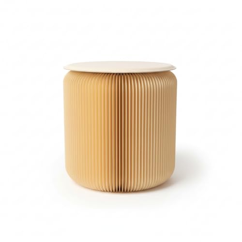 Lyveo Papierhocker Klapphocker faltbar aus Papier Ø 36x42cm...